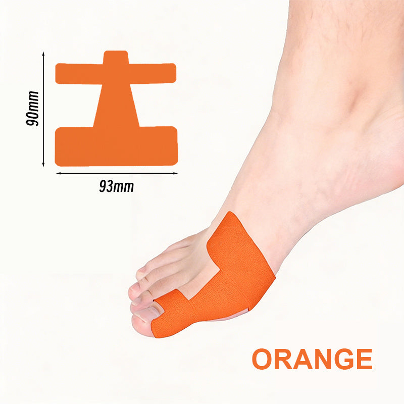Pre-cut kinesiology tape for bunion correction