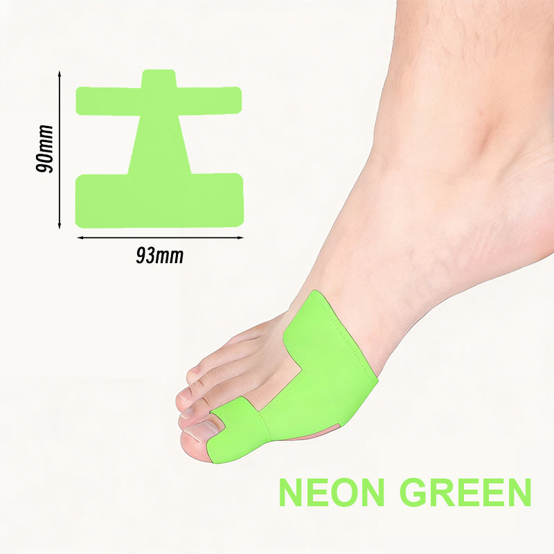 Pre-cut kinesiology tape for bunion correction