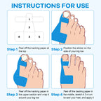Pre-cut kinesiology tape for bunion correction