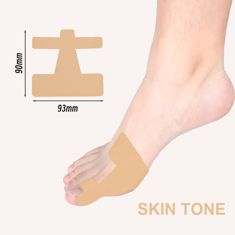 Pre-cut kinesiology tape for bunion correction